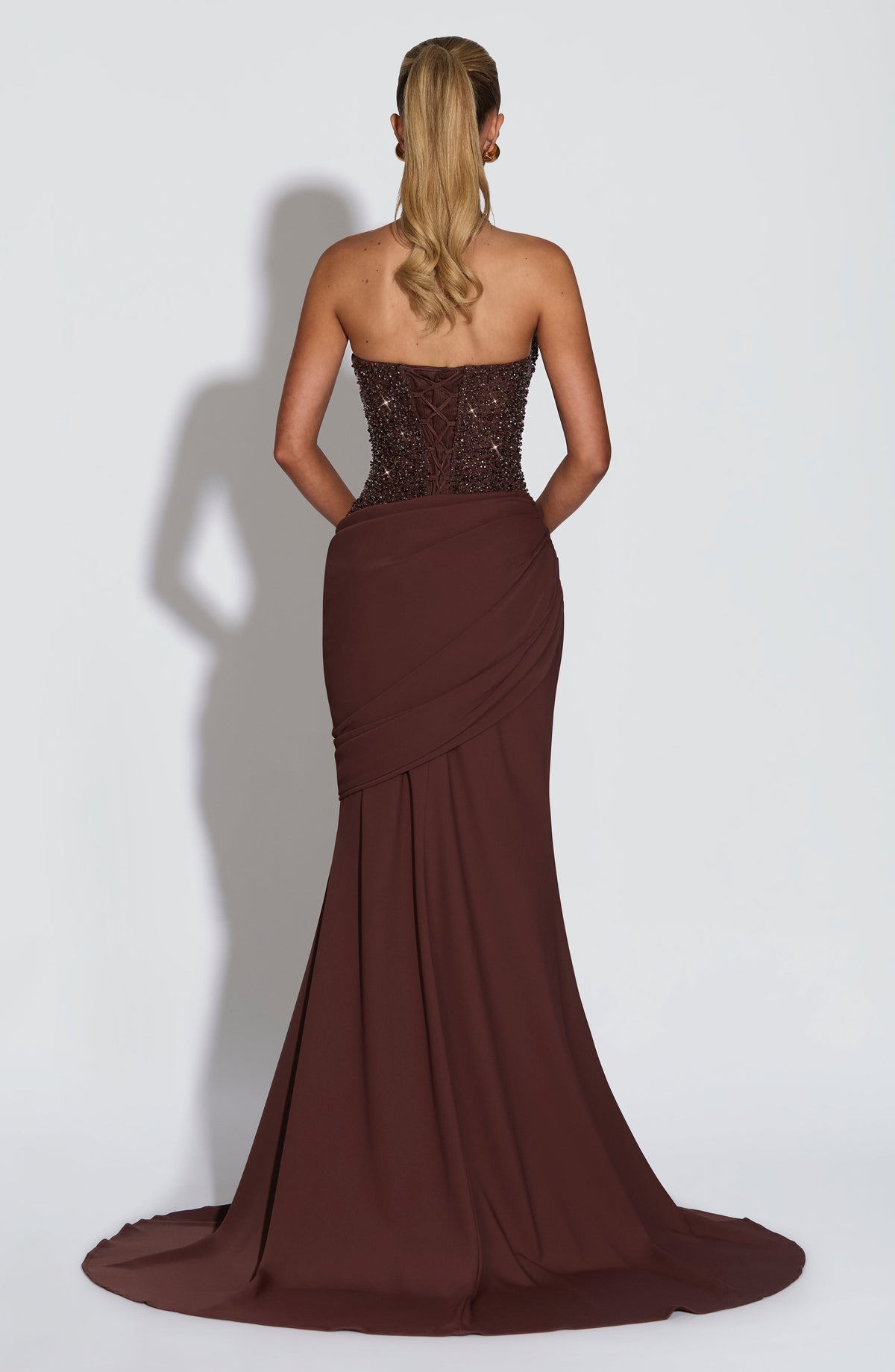 Robe de soirée Taylor — Prune — vue 2
