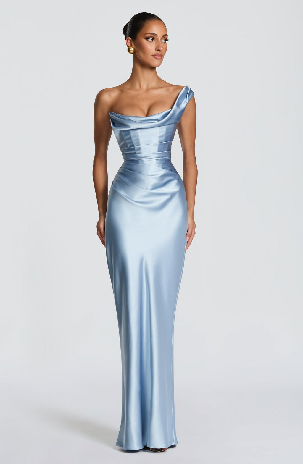 Robe longue Thalassa — Bleu glacier — vue 2