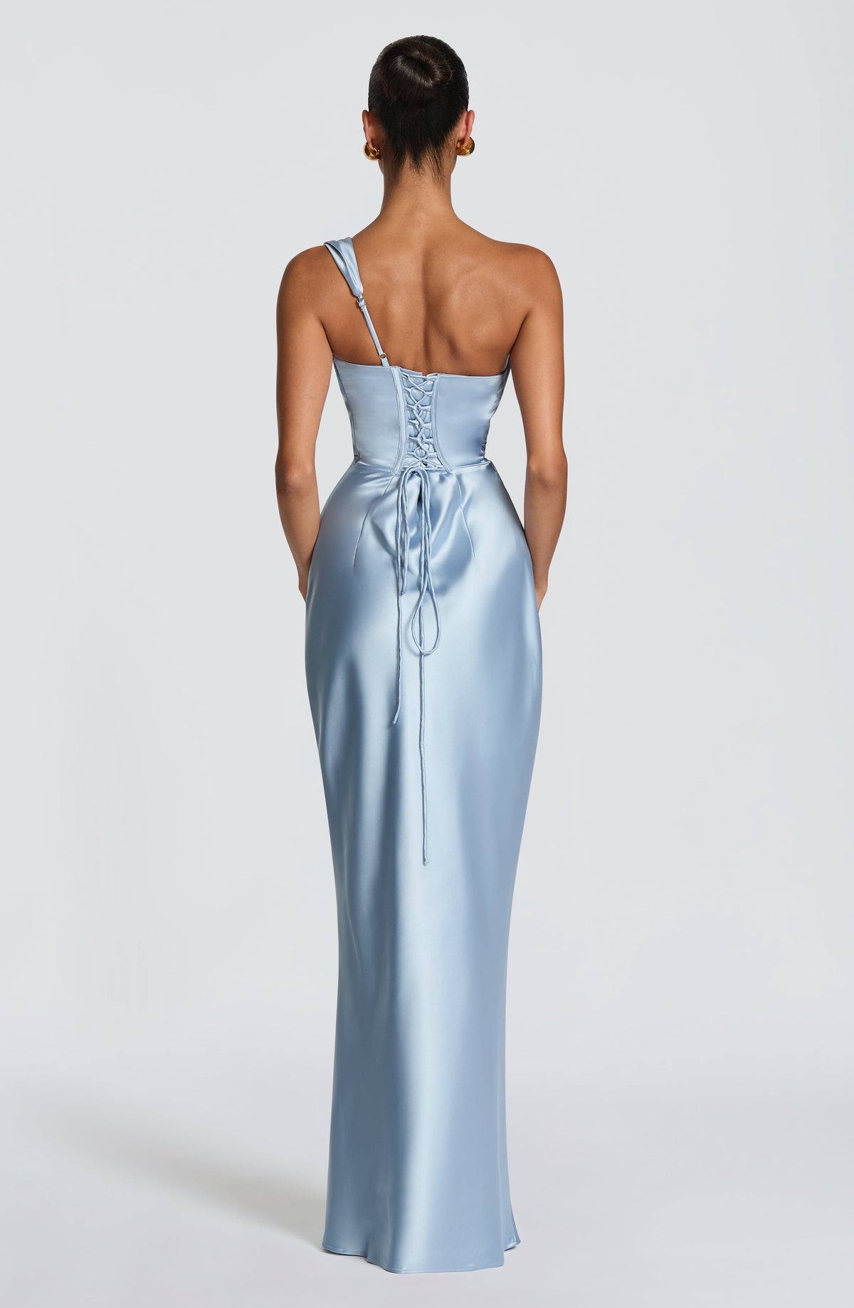 Robe longue Thalassa — Bleu glacier — vue 3
