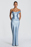 Robe longue Thalassa — Bleu glacier