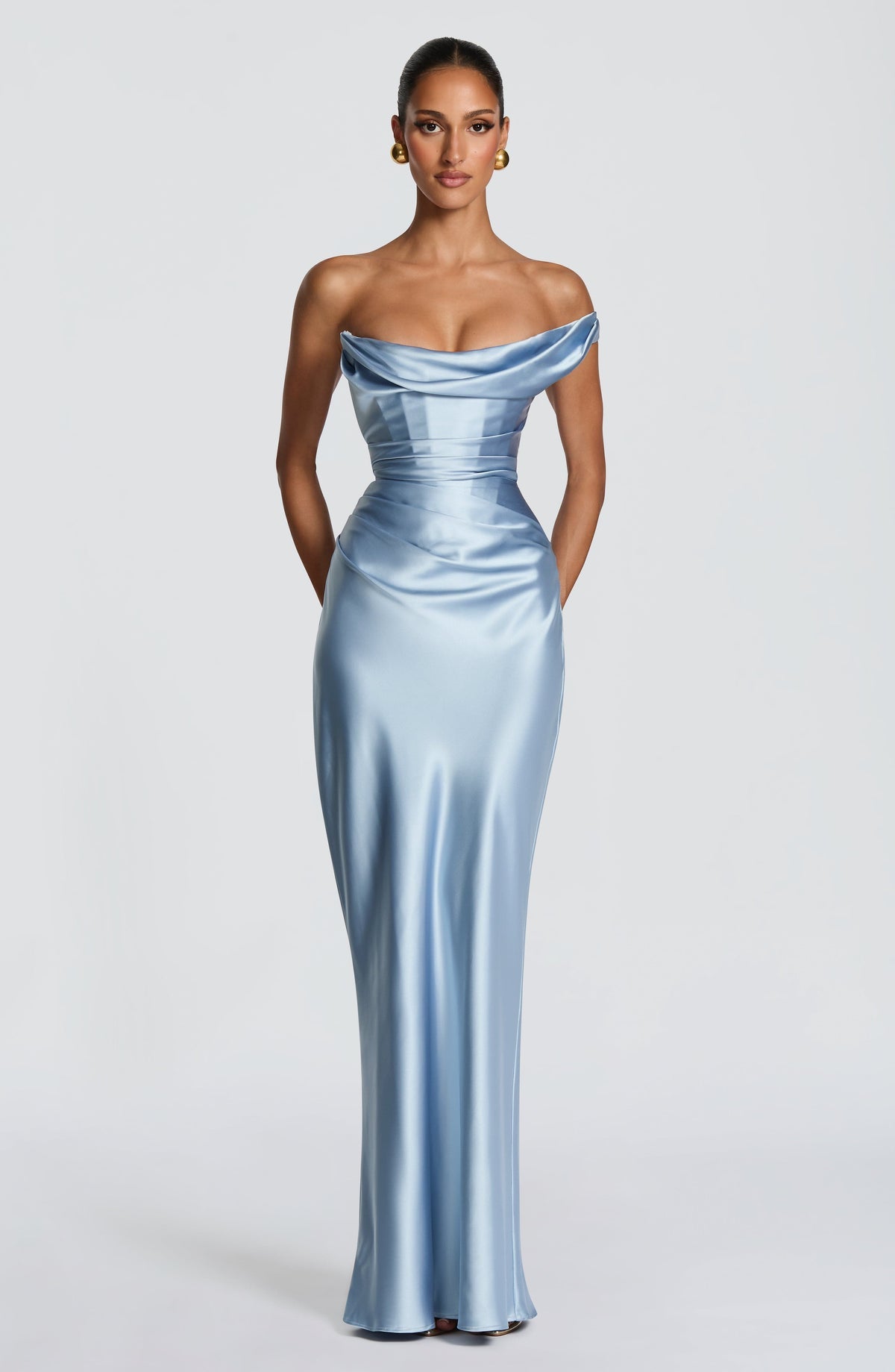 Robe longue Thalassa — Bleu glacier