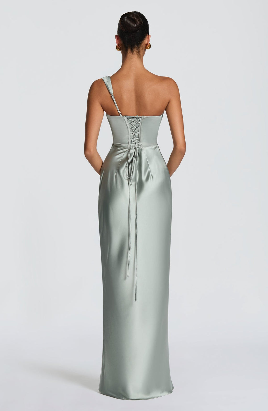 Robe longue Thalassa — Sage — vue 4