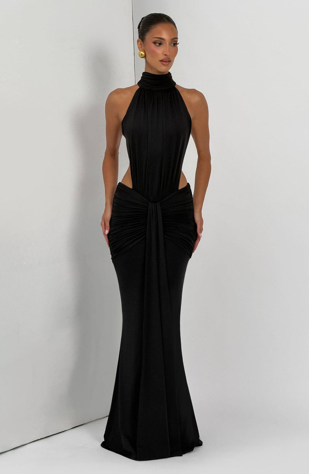 Robe longue Thekla — Noir — vue 5