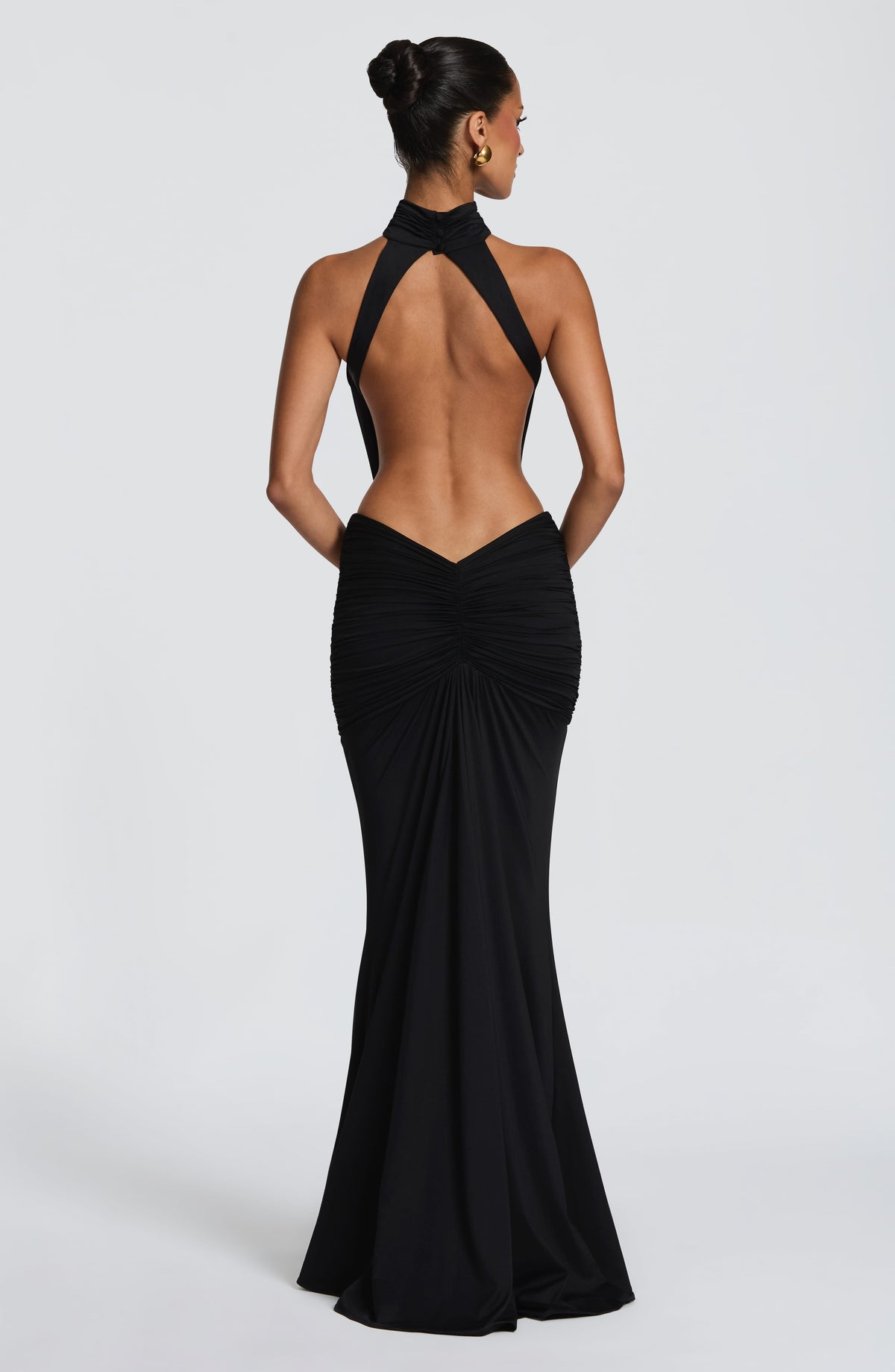 Robe longue Thekla — Noir — vue 2