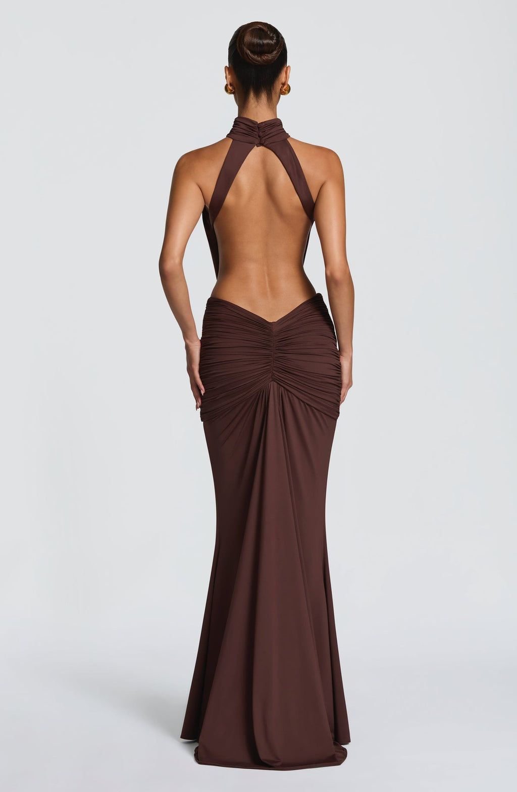 Robe longue Thekla — Prune — vue 4
