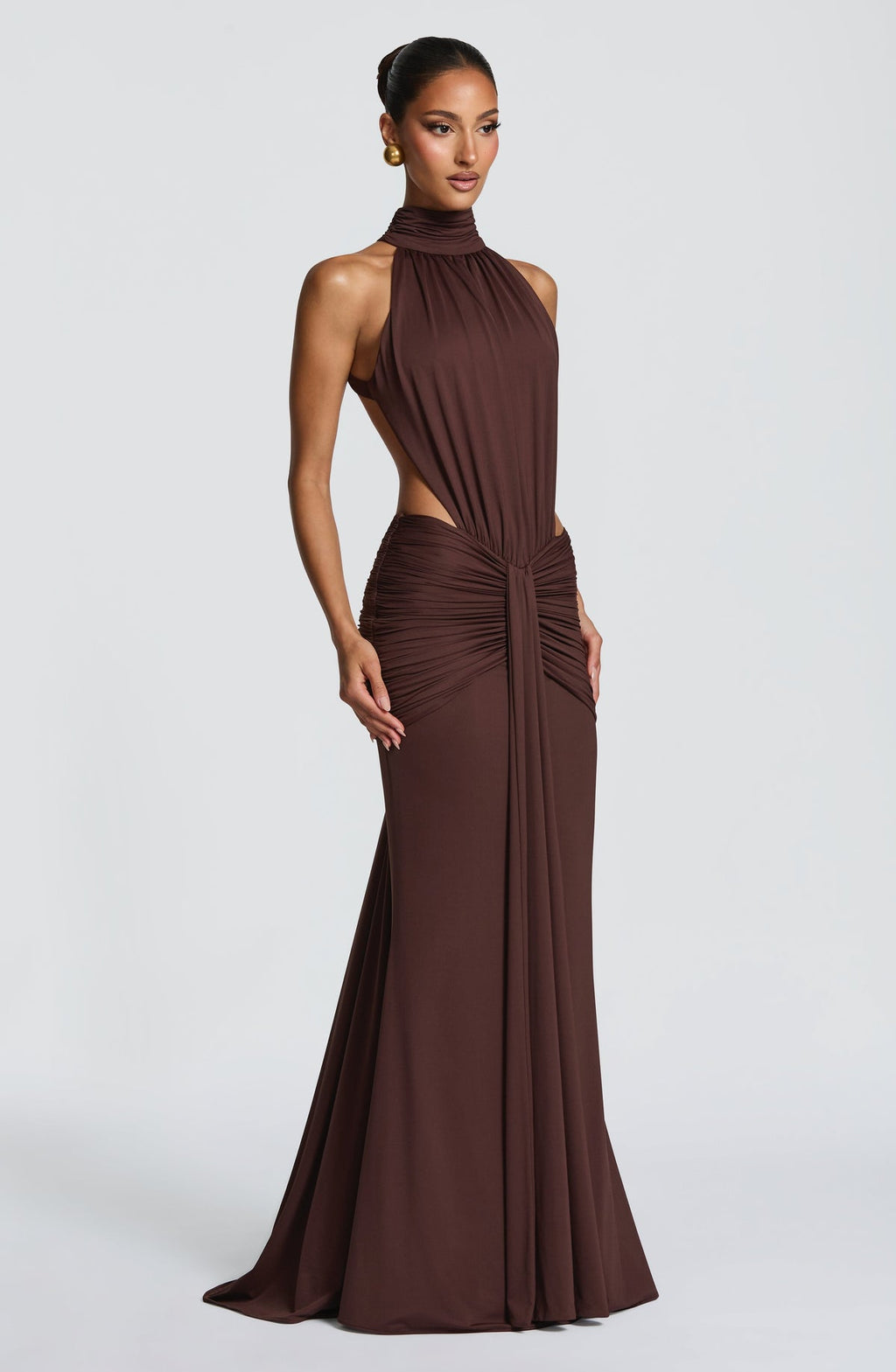 Robe longue Thekla — Prune — vue 3