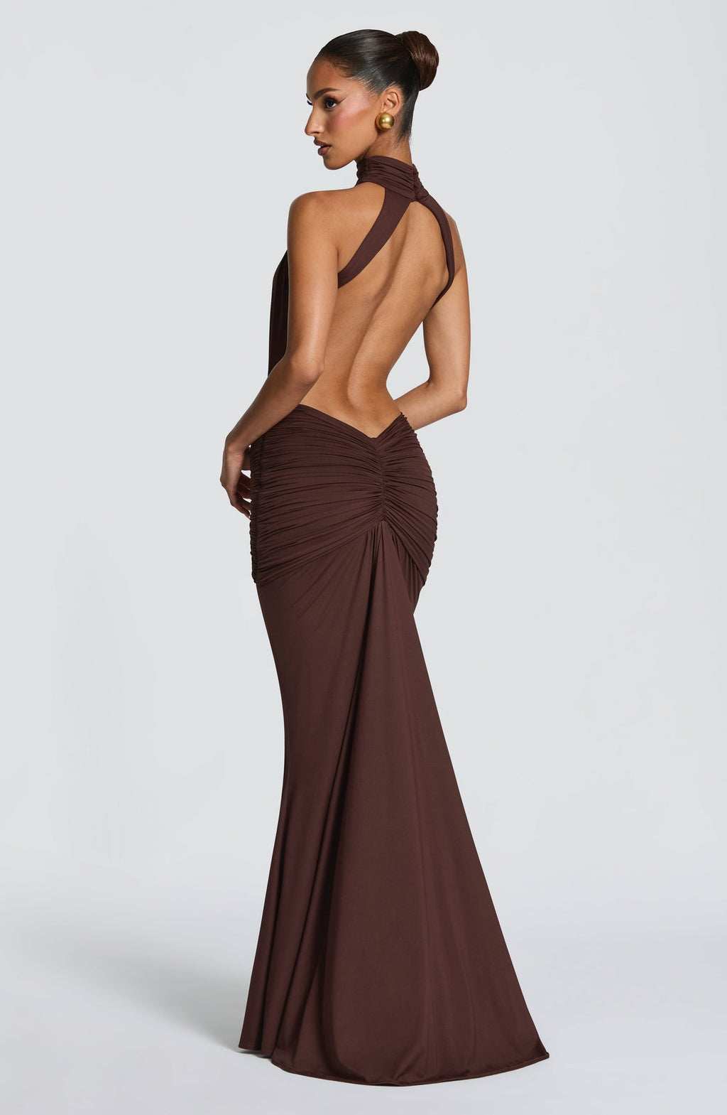 Robe longue Thekla — Prune — vue 2