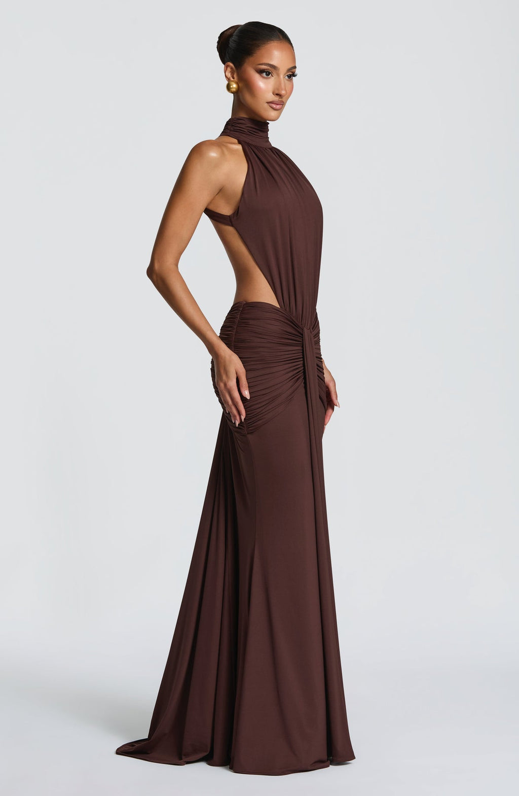 Robe longue Thekla — Prune — vue 5