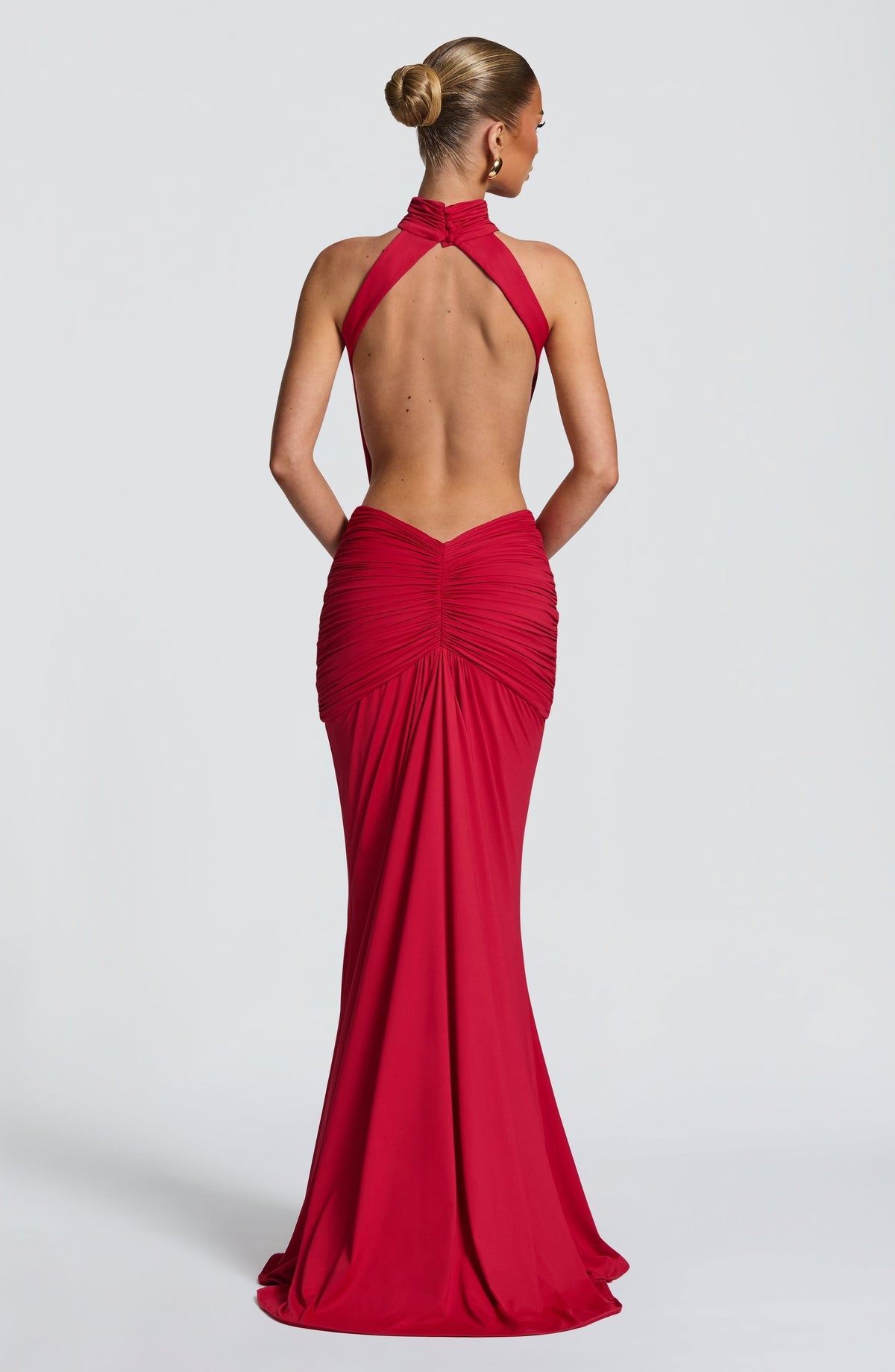 Robe longue Thekla — Rouge — vue 2