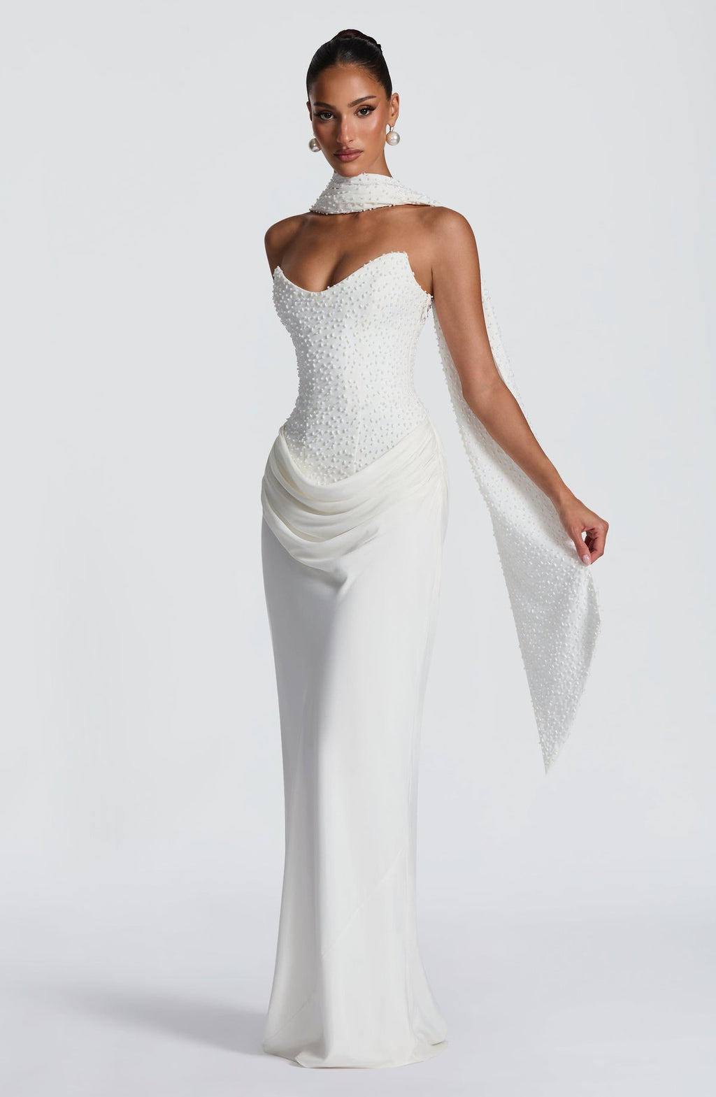 Robe longue Tindra — Ivoire — vue 5