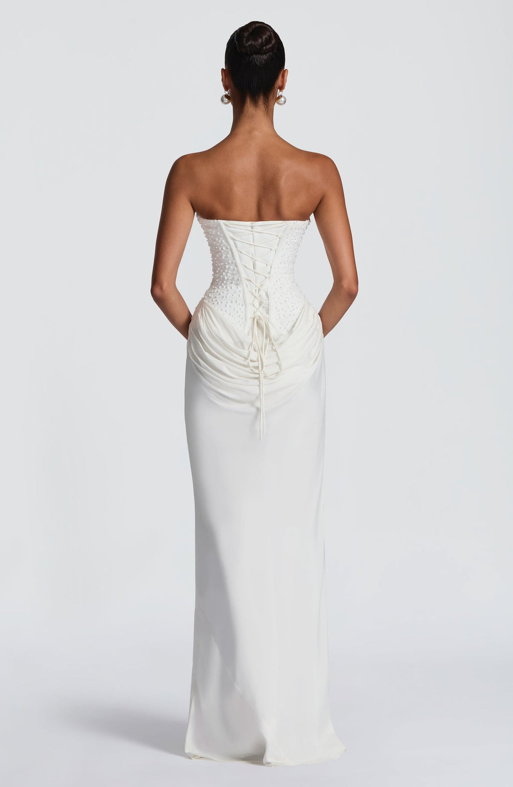 Robe longue Tindra — Ivoire — vue 4