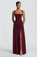 Robe longue Tullulah — Rouge cerise