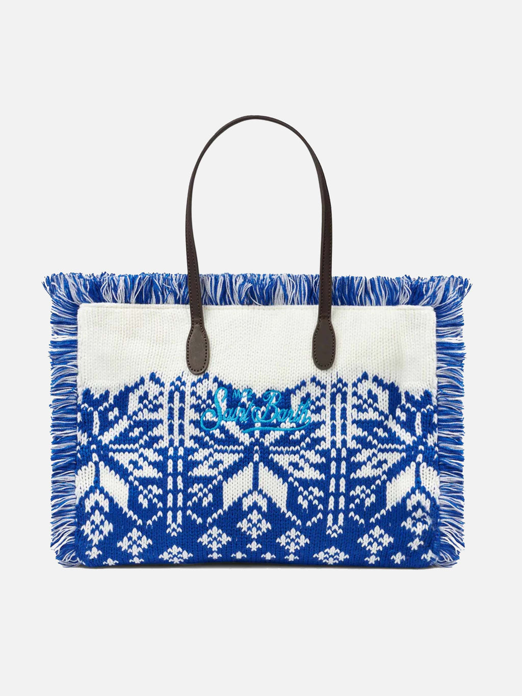 Borsa tote Vanity in lana MC2 Saint Barth — Jacquard nordico — vista 5