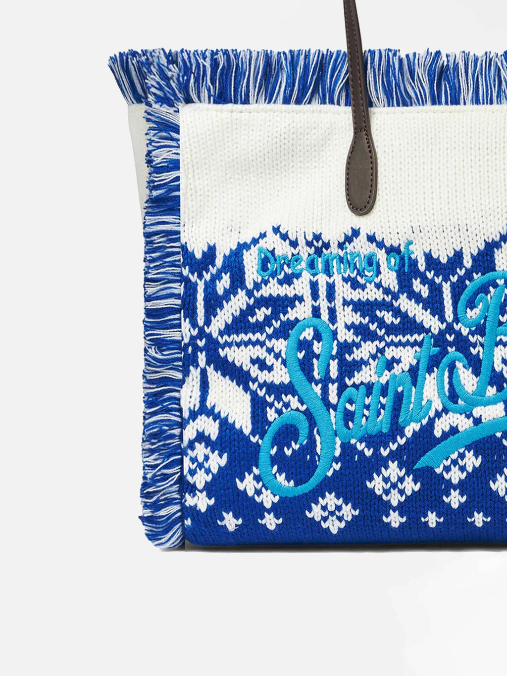 Borsa tote Vanity in lana MC2 Saint Barth — Jacquard nordico — vista 3
