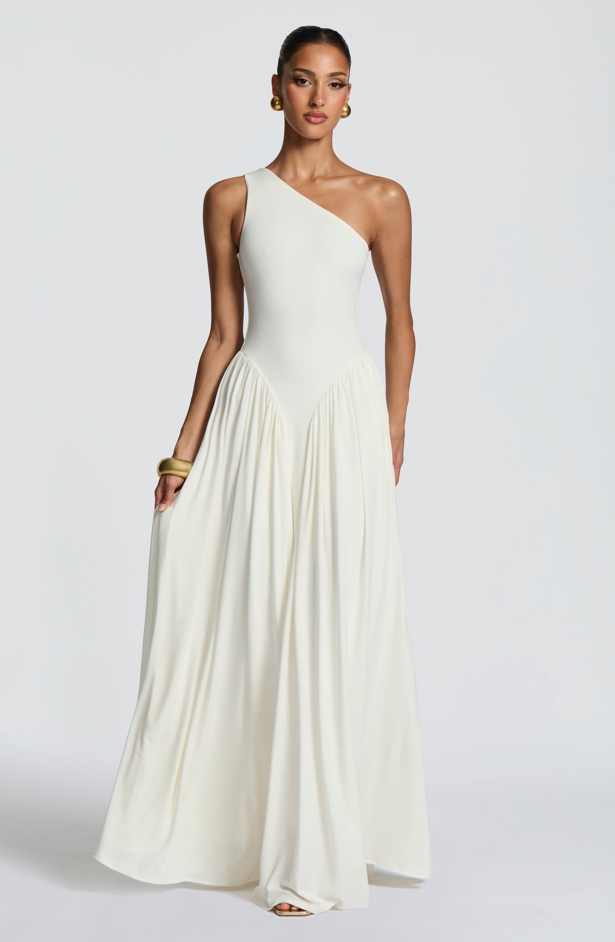 Robe longue Vespera — Ivoire
