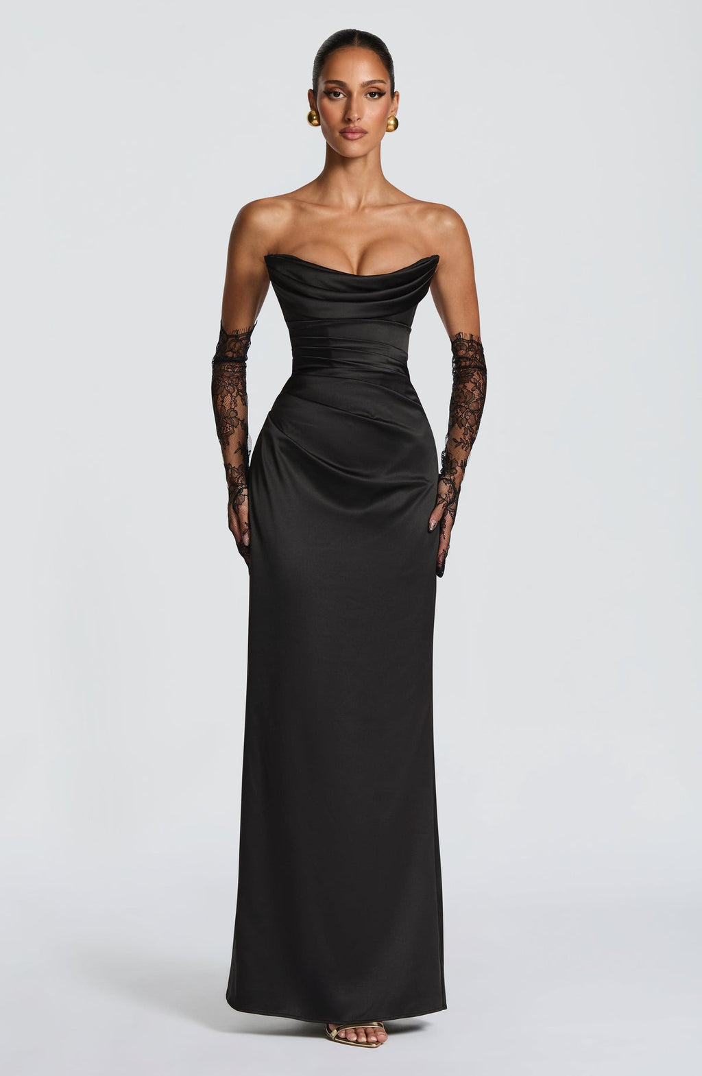 Robe longue Vessa — Noir — vue 4