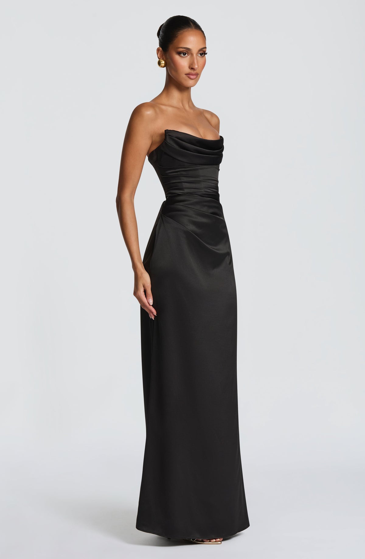 Robe longue Vessa — Noir — vue 3