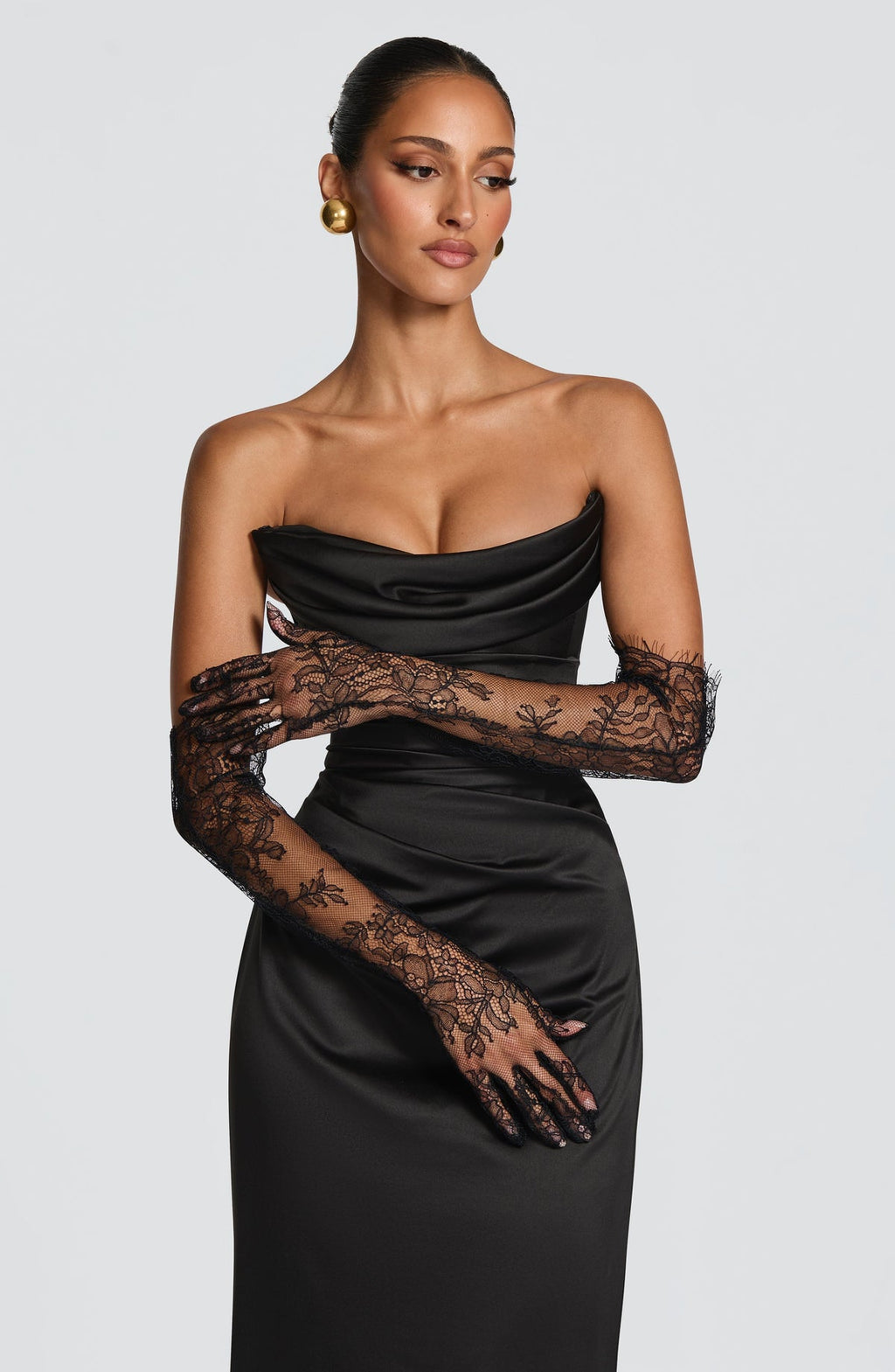 Robe longue Vessa — Noir — vue 5