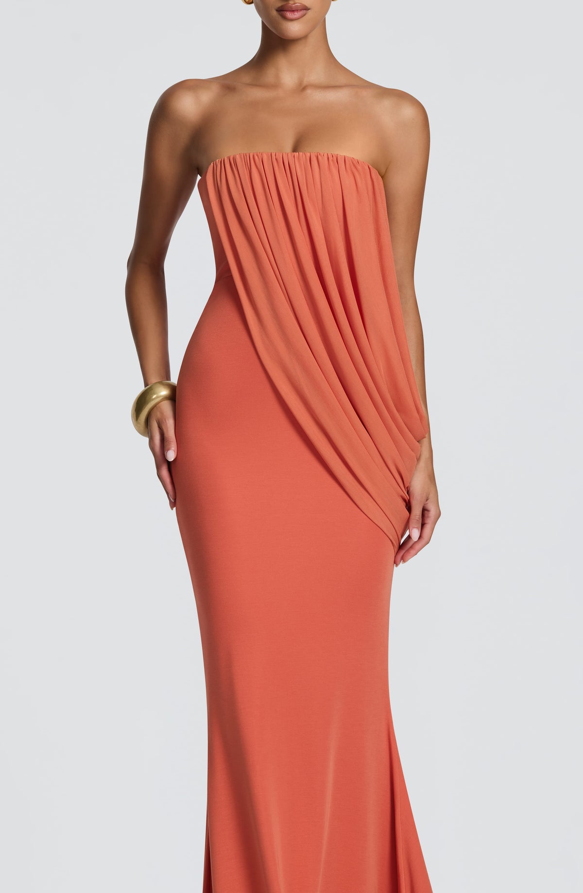 Robe longue Vienna — Burnt Orange — vue 4
