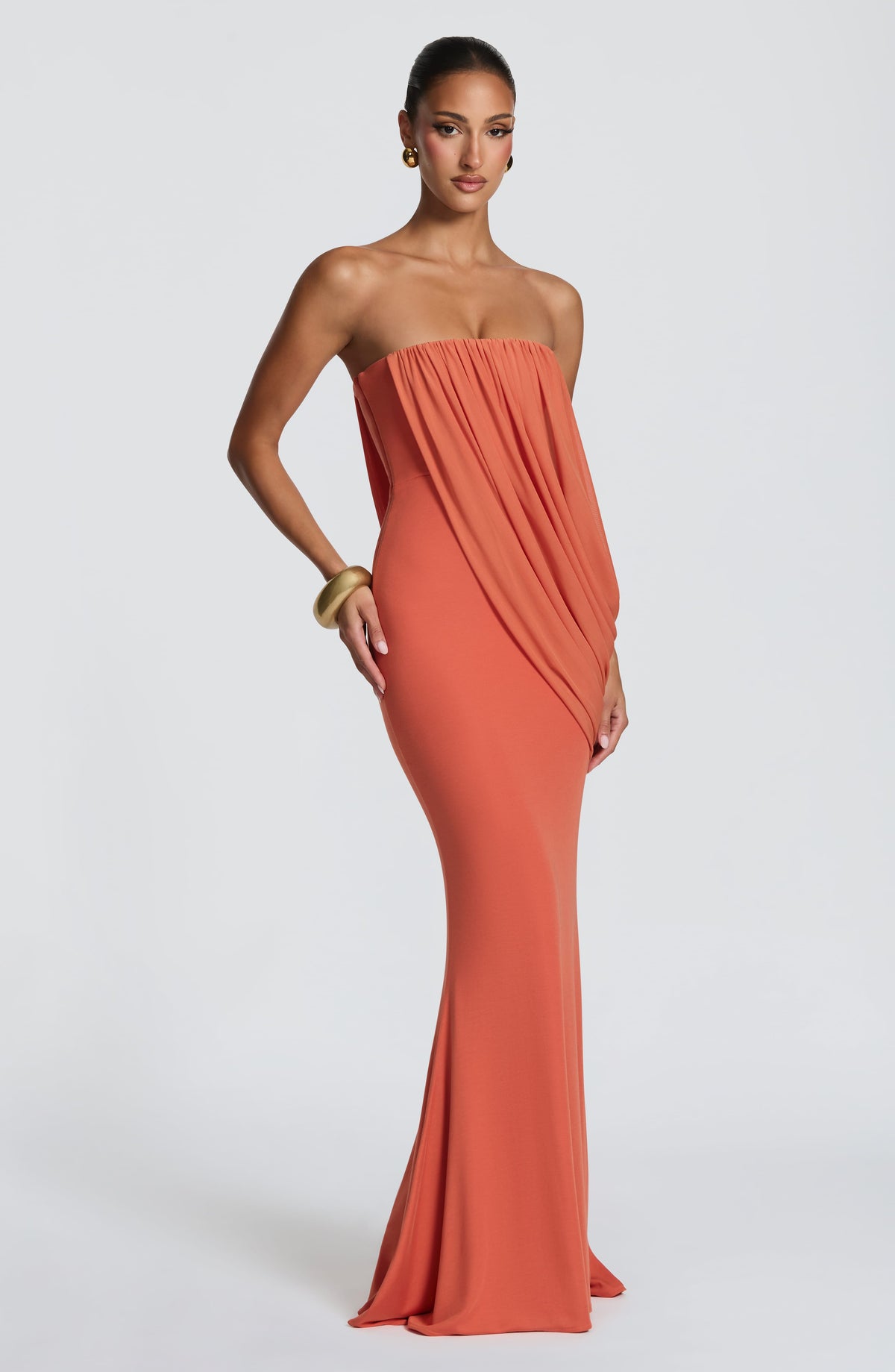 Robe longue Vienna — Burnt Orange — vue 3
