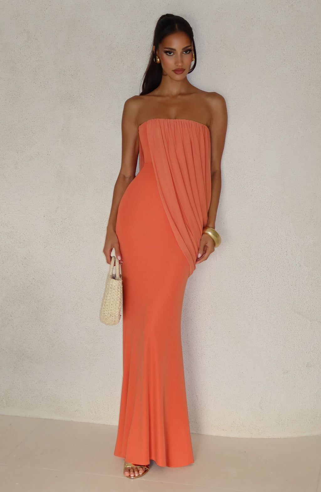 Robe longue Vienna — Burnt Orange — vue 5