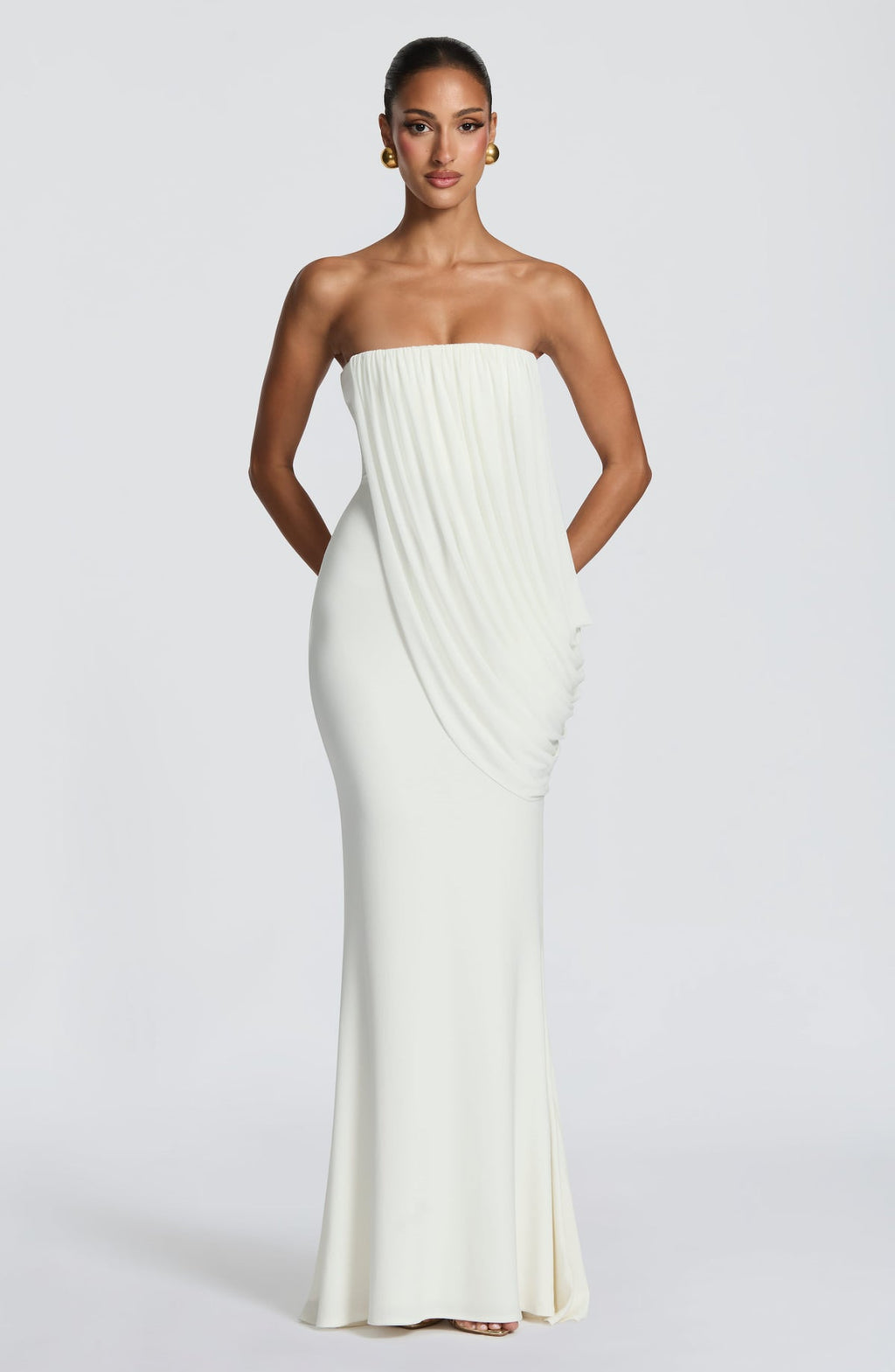 Robe longue Vienna — Ivoire