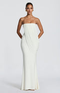 Robe longue Vienna — Ivoire