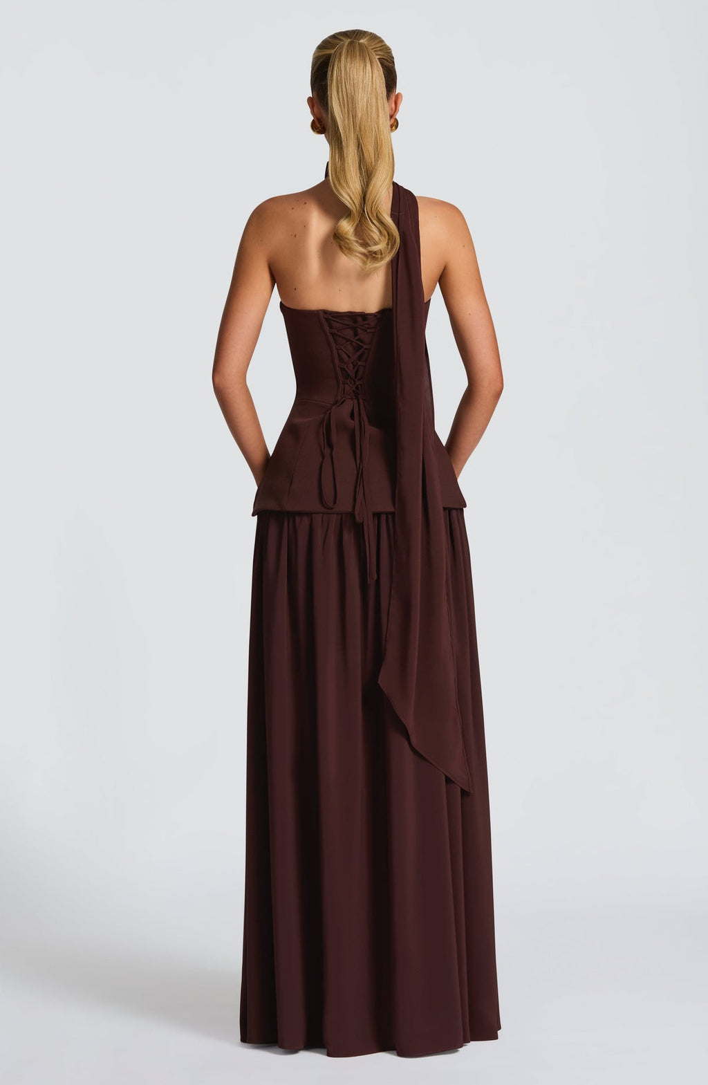 Robe longue Vietta — Prune — vue 5
