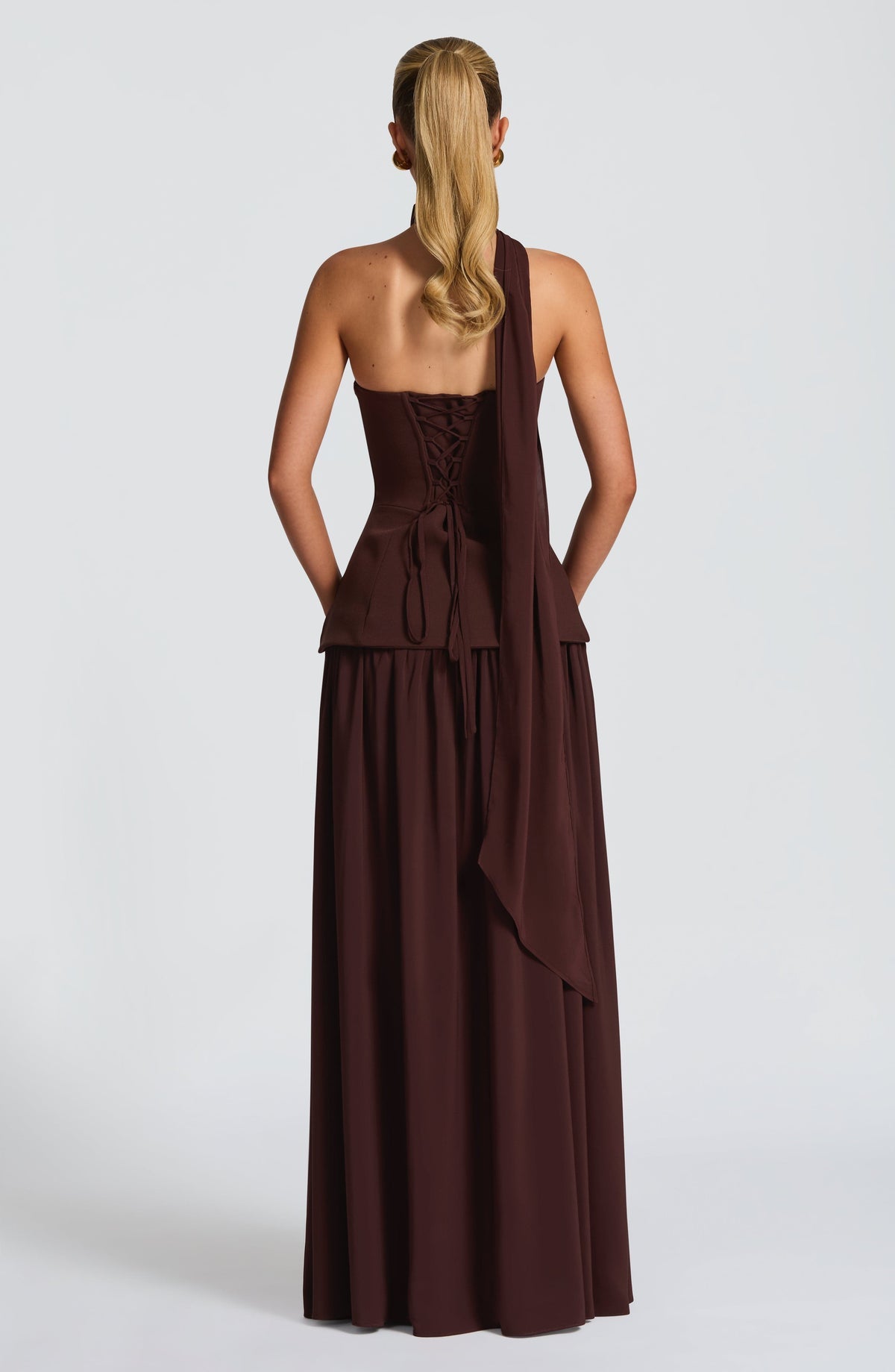 Robe longue Vietta — Prune — vue 5