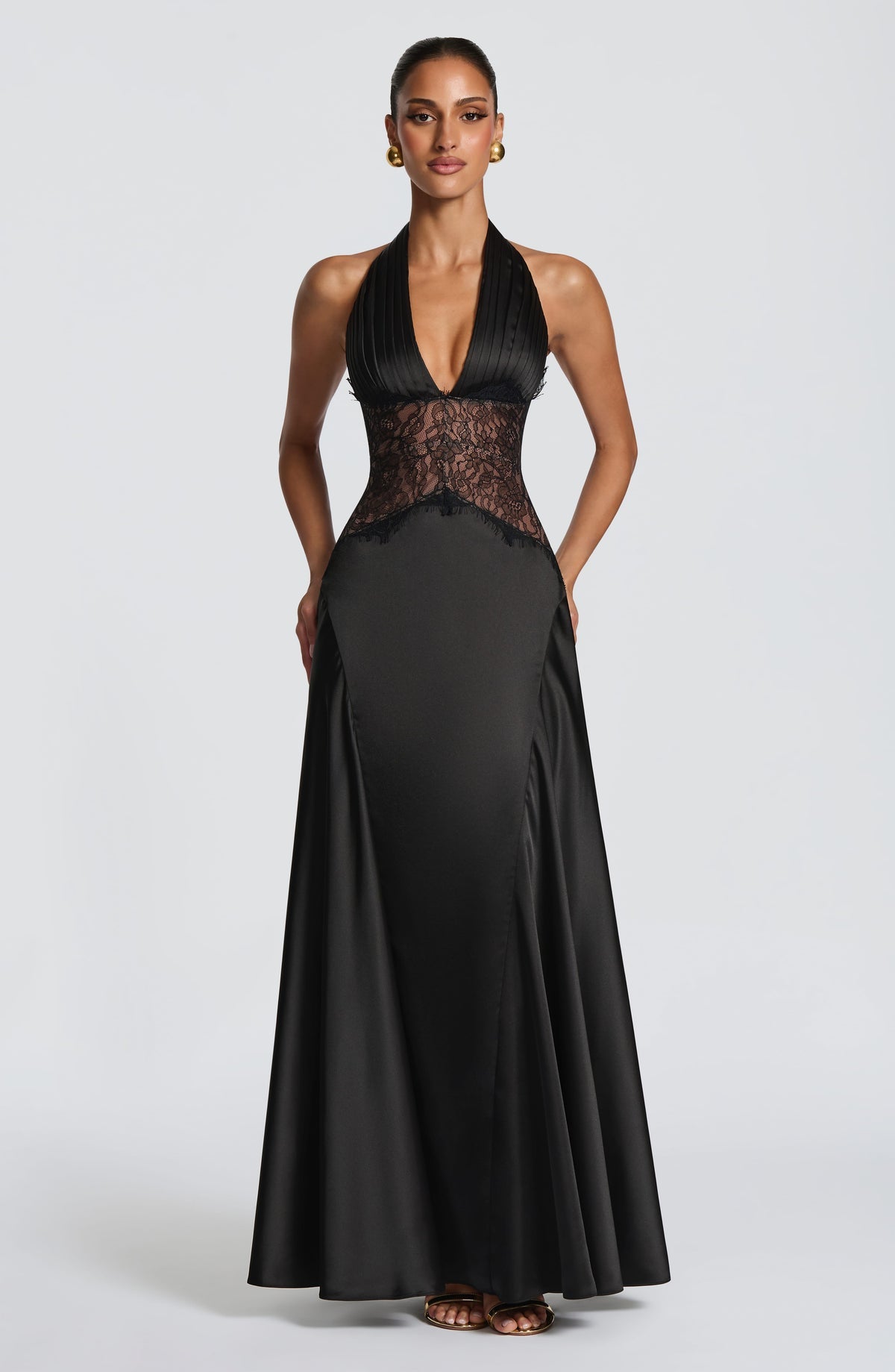 Robe longue Virella — Noir