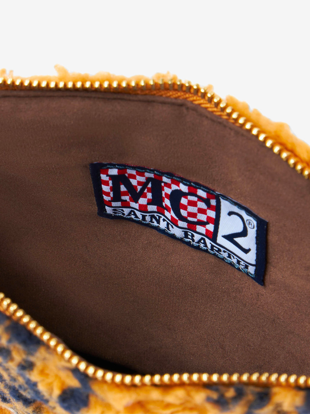 Pochette Parisienne en sherpa MC2 Saint Barth — Bandana ocre — vue 5