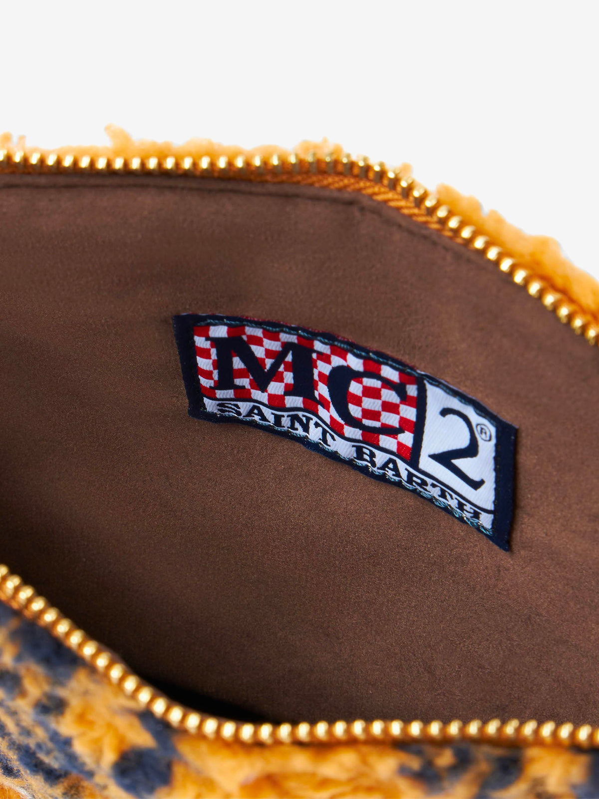 Pochette Parisienne in sherpa MC2 Saint Barth — Bandana senape — vista 5