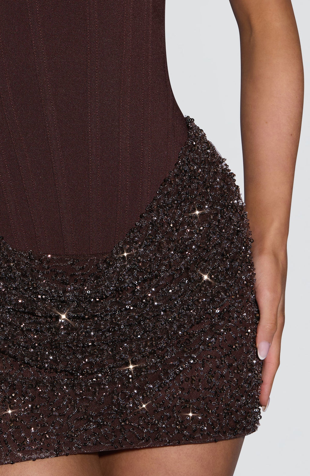 Robe courte Yeona — Prune — vue 5