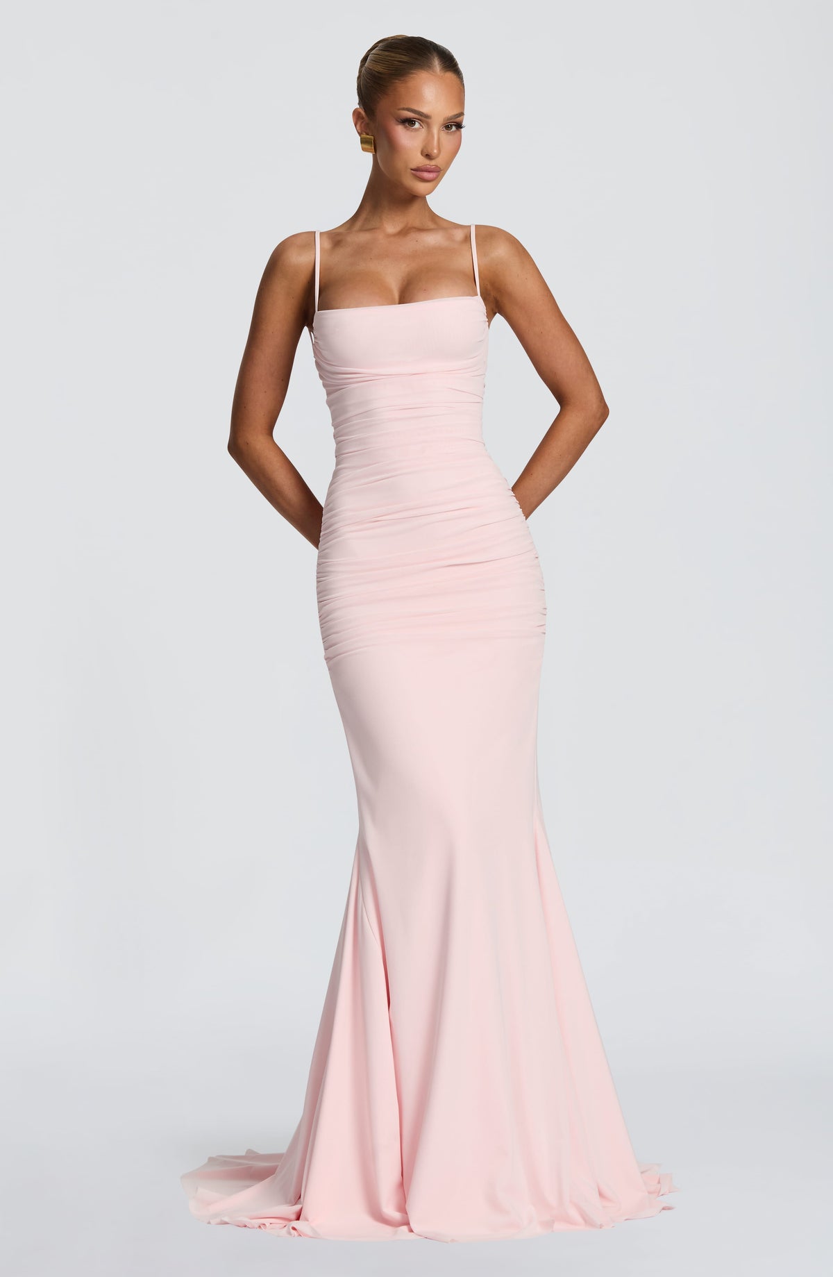 Robe de soirée Zaria — Blush