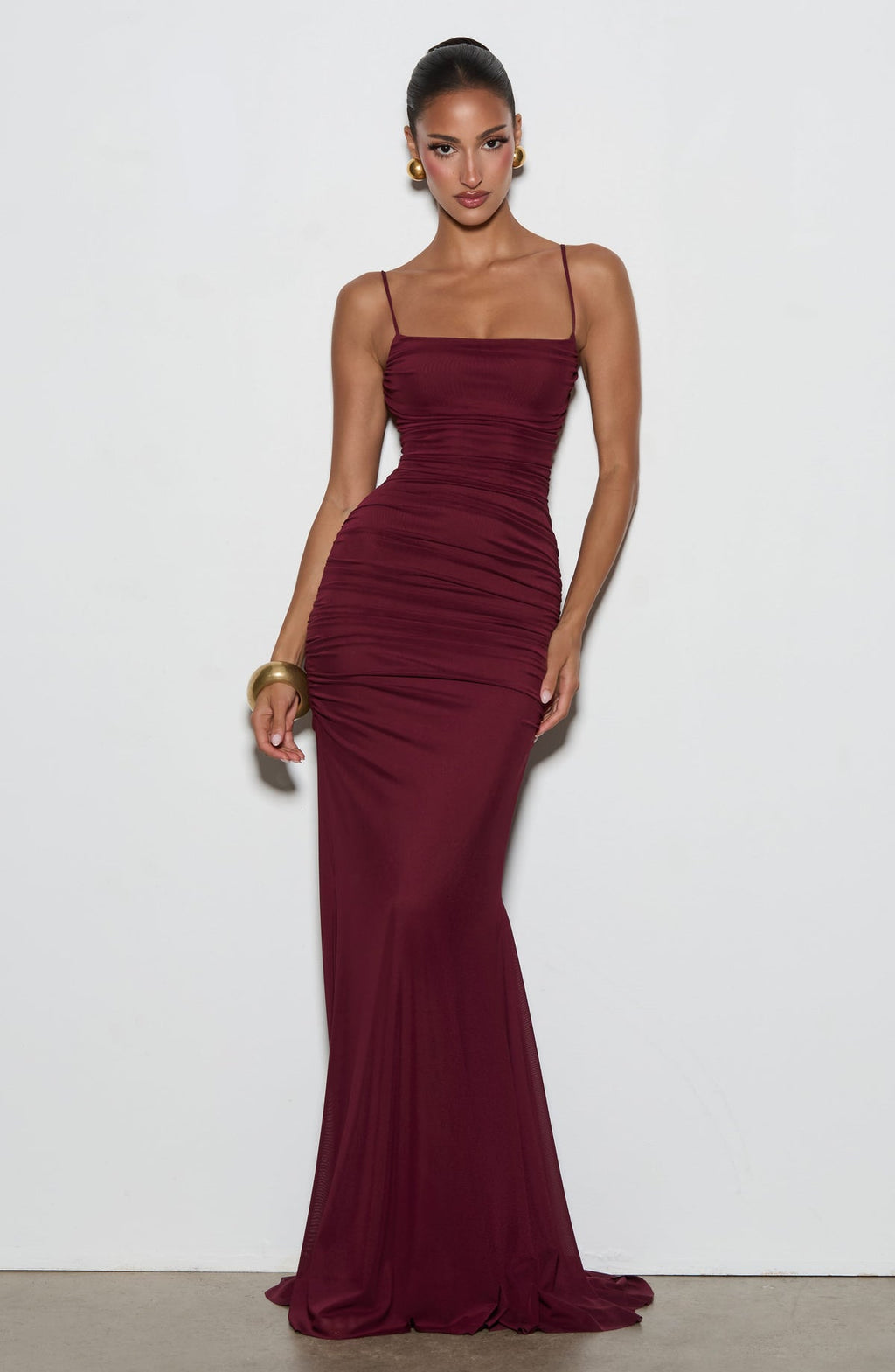 Robe de soirée Zaria — Rouge cerise — vue 5